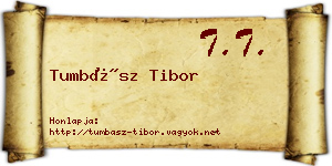 Tumbász Tibor névjegykártya